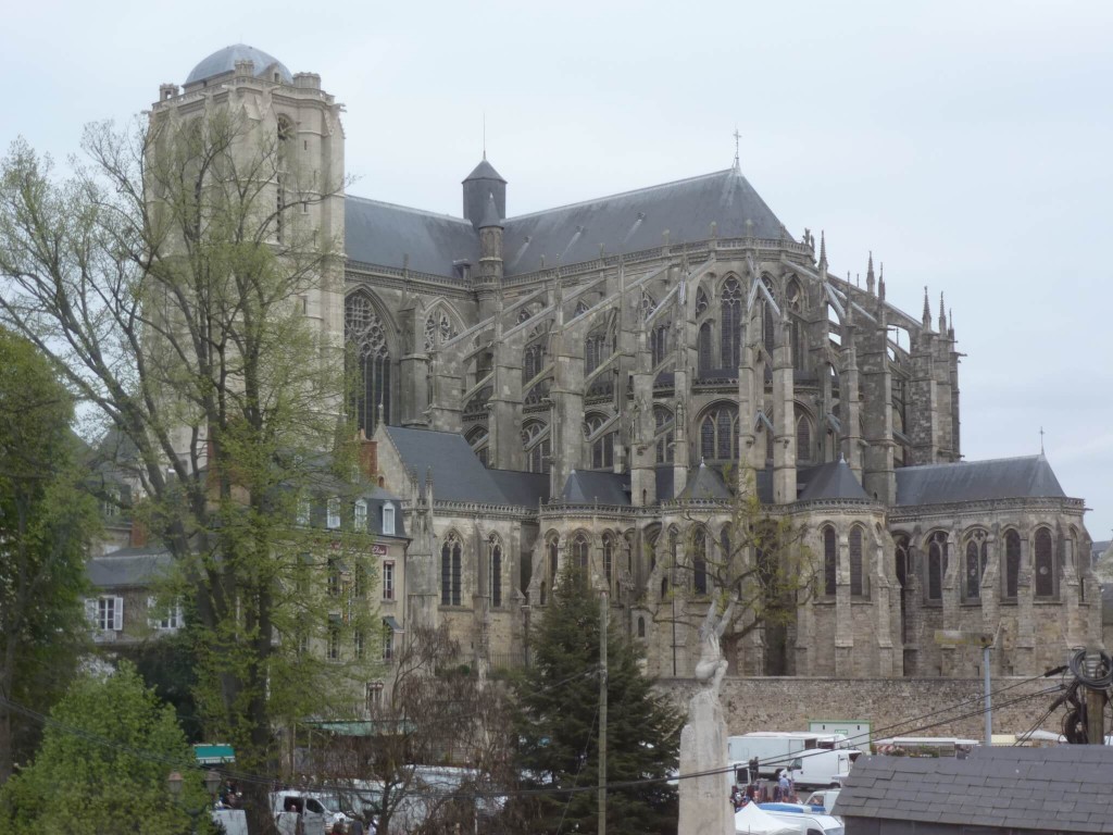 Le chevet gothiquede la cathédrale du Mans