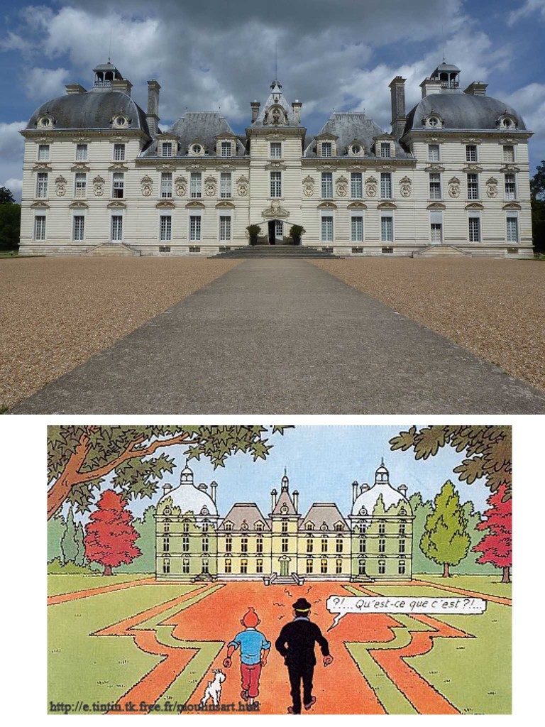 Le château de Cheverny/Le château de Moulinsart